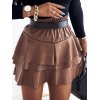 EMMIOL High Waist Ruffle Tiered Mini Skirt