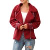 EMMIOL Chaqueta biker de felpa Teddy
