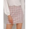 EMMIOL Vintage High Waist Tweed Mini Skirt