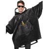 EMMIOL Sudadera con capucha tipo manta con bolsillo y forro polar para hombre