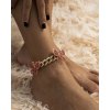 EMMIOL Party Diamond Butterfly Cuban Anklet