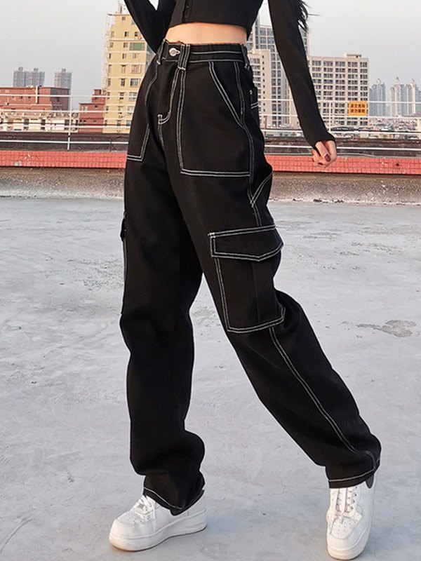 Pantaloni Cargo Pantaloni Con Risvolto 2019 Jeans Cargo A Vita - Main Image