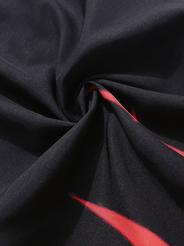 EMMIOL Pantalones jogger con estampado de llamas para hombre