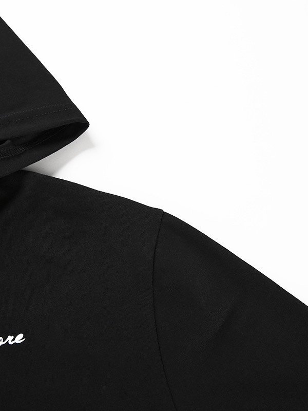 EMMIOL Kurz geschnittener Hoodie mit Netzärmeln