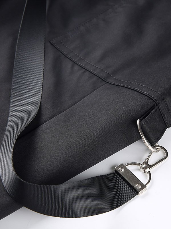 EMMIOL Pantalones cargo con hebilla de cintura alta