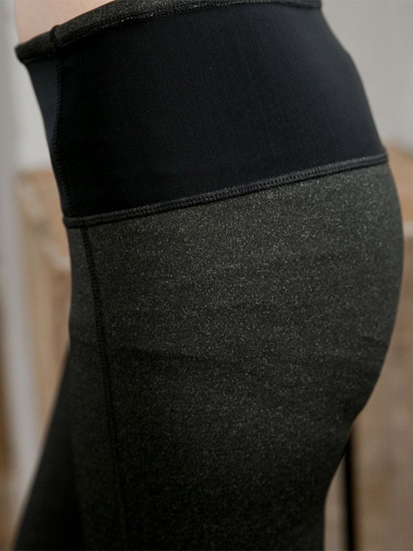 EMMIOL Mesh Paneled High Waist Steigbügel Legging