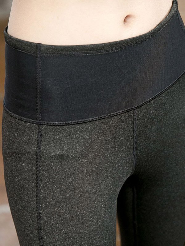 EMMIOL Mesh Paneled High Waist Steigbügel Legging