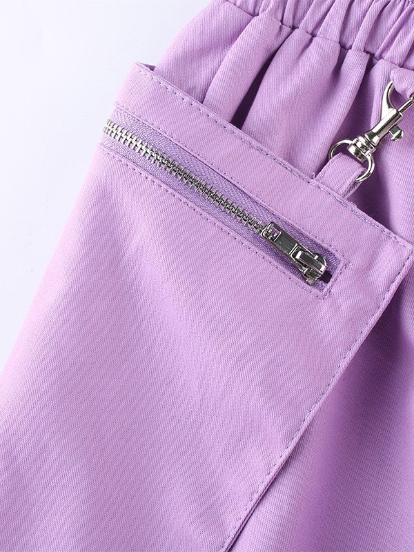 EMMIOL Pantalones cargo con detalle de cinta