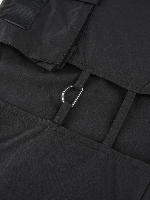EMMIOL Cutout Buckled Cargo Pants