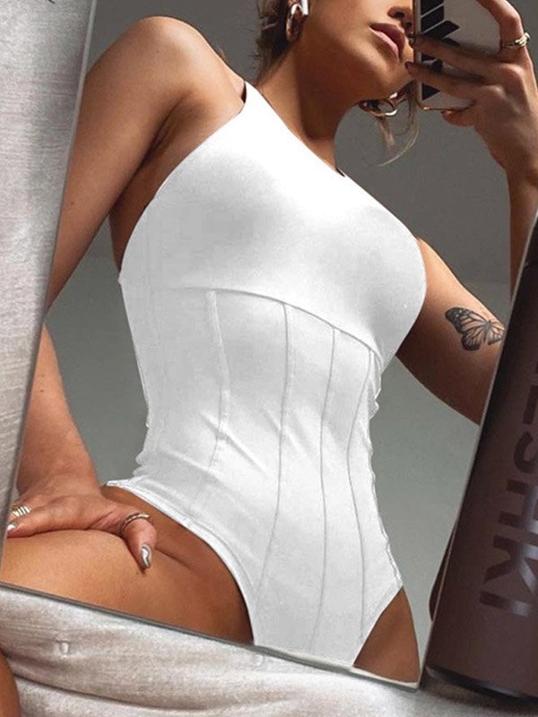 EMMIOL Body con corsé halter