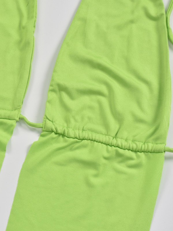 EMMIOL Open Front Halter Tank Top