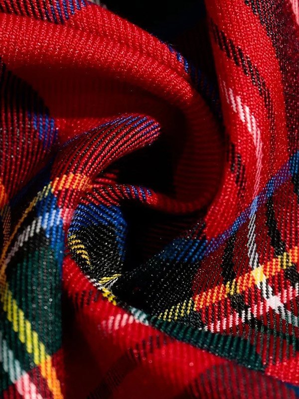 EMMIOL Blusa corta de manga corta a cuadros