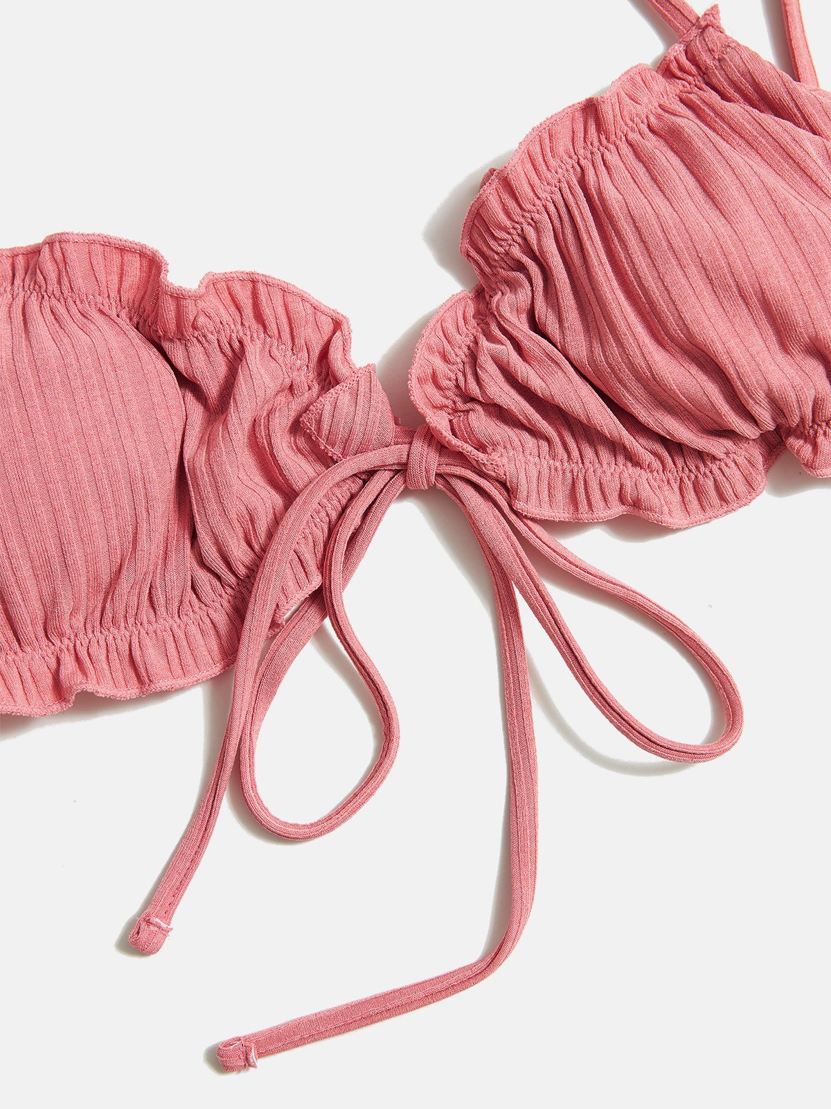 EMMIOL Bikini de canalé con cordones