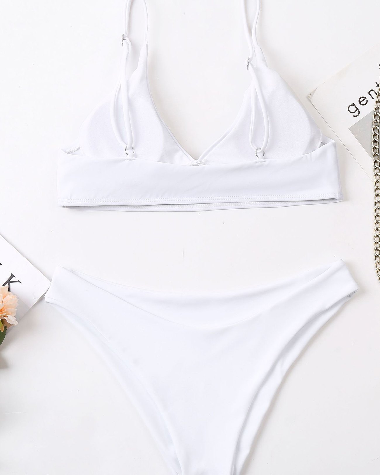 EMMIOL Traje de baño bikini fruncido
