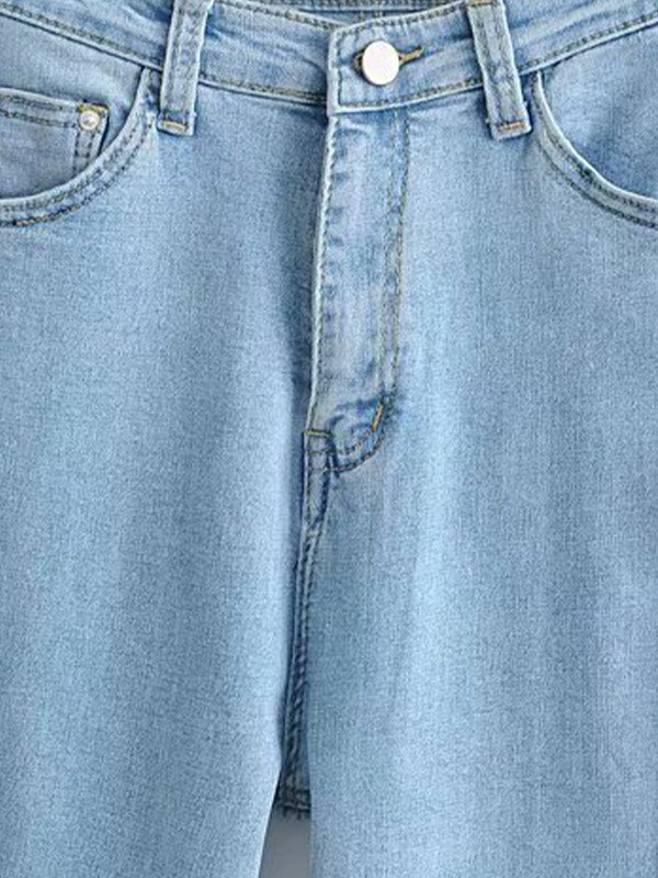 EMMIOL Jeans bootcut de cintura alta