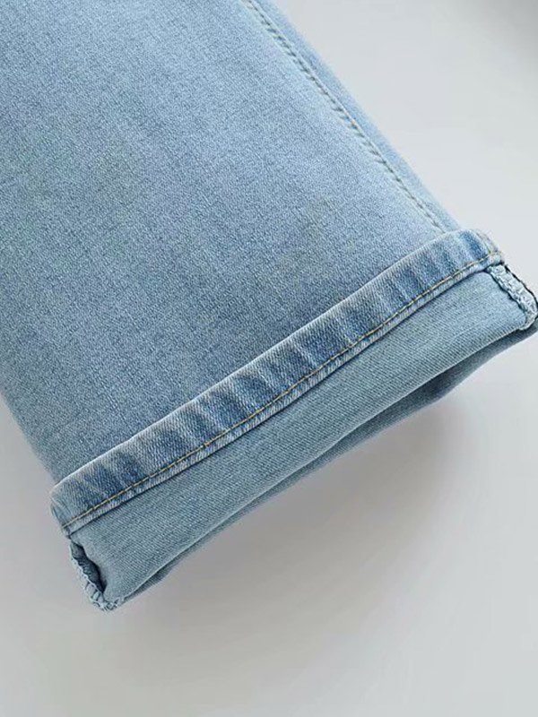 EMMIOL Jeans bootcut de cintura alta