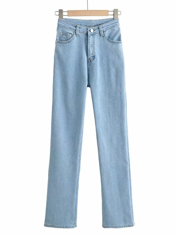 EMMIOL Jeans bootcut de cintura alta