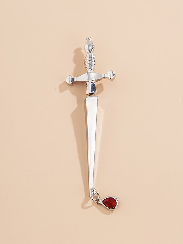 EMMIOL Creative Long Sword Hilt Decor Earring