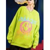 EMMIOL Sudadera Savage Smile con estampado de graffiti