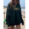 EMMIOL Sudadera Hawaii con bordado de letras