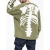 EMMIOL Men's Distressed Skull Print Sweater