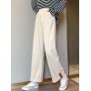 EMMIOL Corduroy High Waist Straight Leg Pants