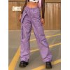 EMMIOL Elastic Waist Baggy Cargo Pants