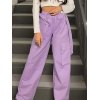 EMMIOL Pantalones cargo con detalle de cinta