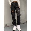 EMMIOL Cutout Buckled Cargo Pants