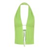 EMMIOL Open Front Halter Tank Top