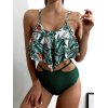 EMMIOL Gedruckter Volant Tankini Badeanzug