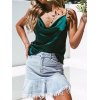 EMMIOL Draped Neck Satin Cami Top