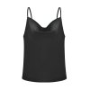 EMMIOL Draped Neck Satin Cami Top