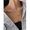 EMMIOL Collar a capas con cadena torcida minimalista