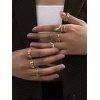 EMMIOL Snake Shaped Hollow Ring Set