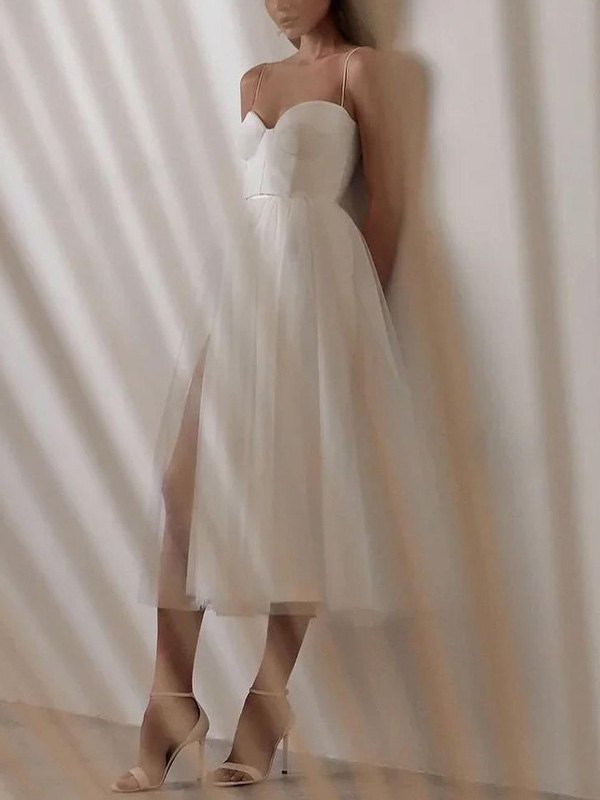 EMMIOL Vintage Mesh Slip Maxi Dress