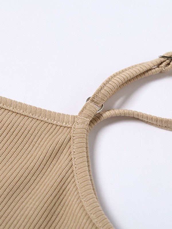 EMMIOL One Shoulder Ribbed Maxi Dress