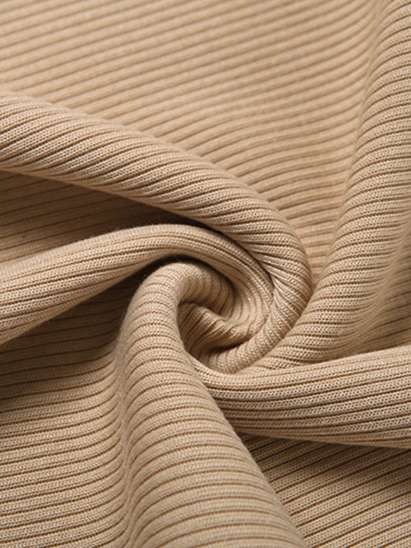 EMMIOL One Shoulder Ribbed Maxi Dress