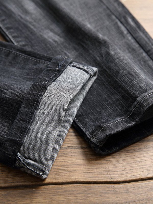 EMMIOL Herren Stretch Stacked Slim Jeans