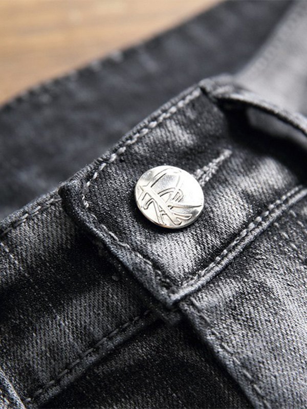 EMMIOL Herren Stretch Stacked Slim Jeans