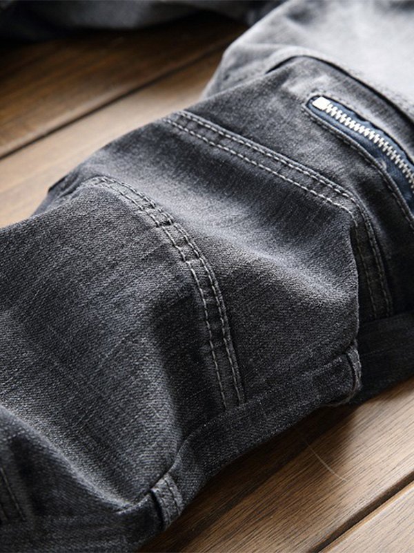 EMMIOL Herren Stretch Stacked Slim Jeans