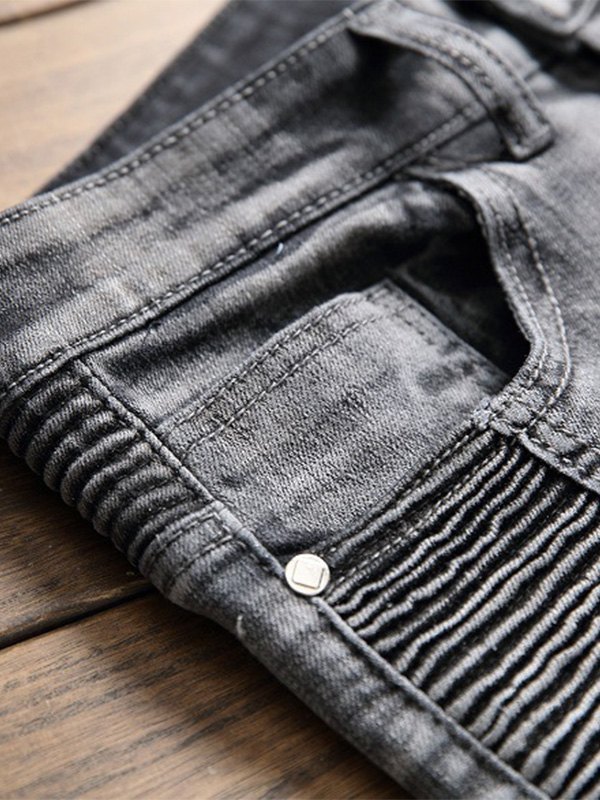 EMMIOL Herren Stretch Stacked Slim Jeans
