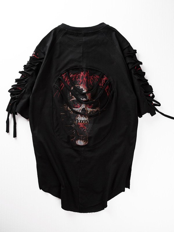 EMMIOL Camiseta rasgada de manga corta para hombre