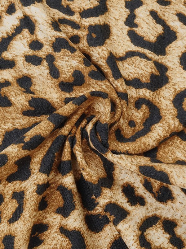 EMMIOL Leopard Stretch Bandeau Top