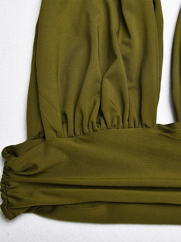 EMMIOL Conjunto de pantalones acampanados cruzados