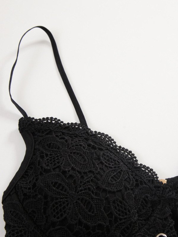 EMMIOL Front Tie Lace Bustier