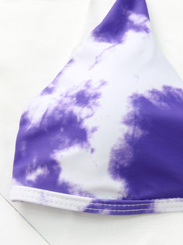 EMMIOL Tie-Dye Halter Bikini Set