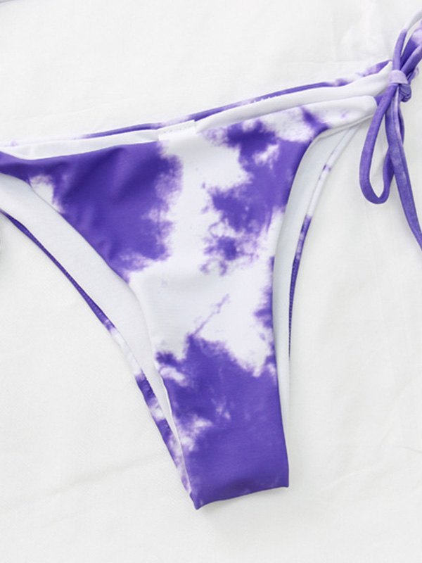 EMMIOL Tie-Dye Halter Bikini Set