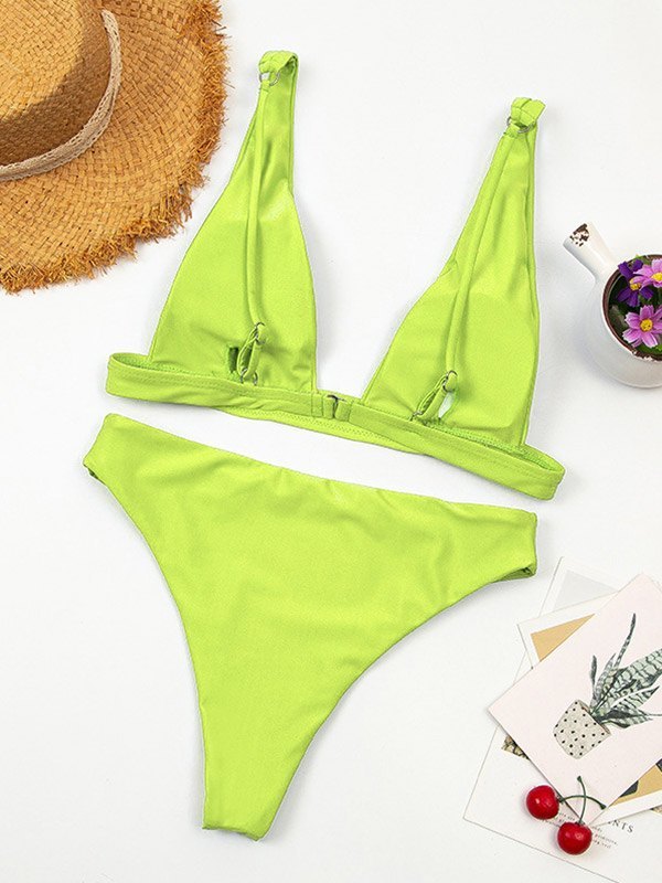 EMMIOL Push Up Strap Bikini Set
