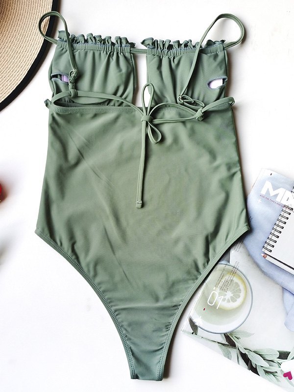 EMMIOL Cutout Ruched One-Piece Swimsuit